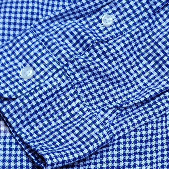 Polo Ralph Lauren "OXFORD" Slim Fit Button Down Blue Gingham Men's Shirt Size XL - Picture 11 of 15